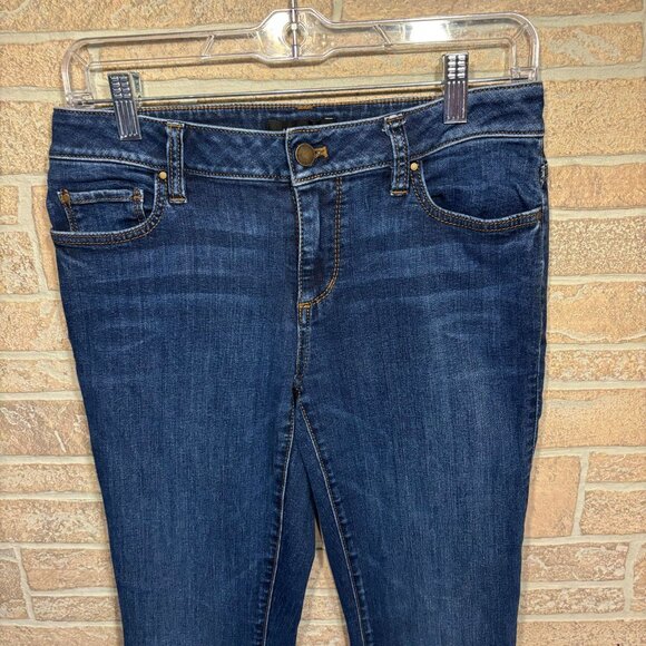 Ann Taylor Womens‎ Size 4 Pockets Skinny Ankle Curvy Fit Denim Blue Jeans - Picture 3 of 7